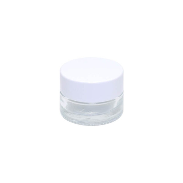 Glasburk (Klar) - 5ml med Vitt Lock & Liner