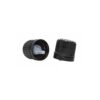 Kapsyl med Droppinsats (Svart) 1,0mm Hål - 18mm